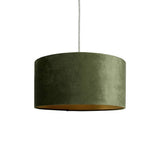 Habitat green velvet lampshade 40cm - British product