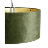 Habitat green velvet lampshade 40cm - British product