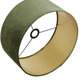 Habitat green velvet lampshade 40cm - British product