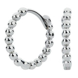 Revere sterling silver ball huggie hoop earrings (British brand)