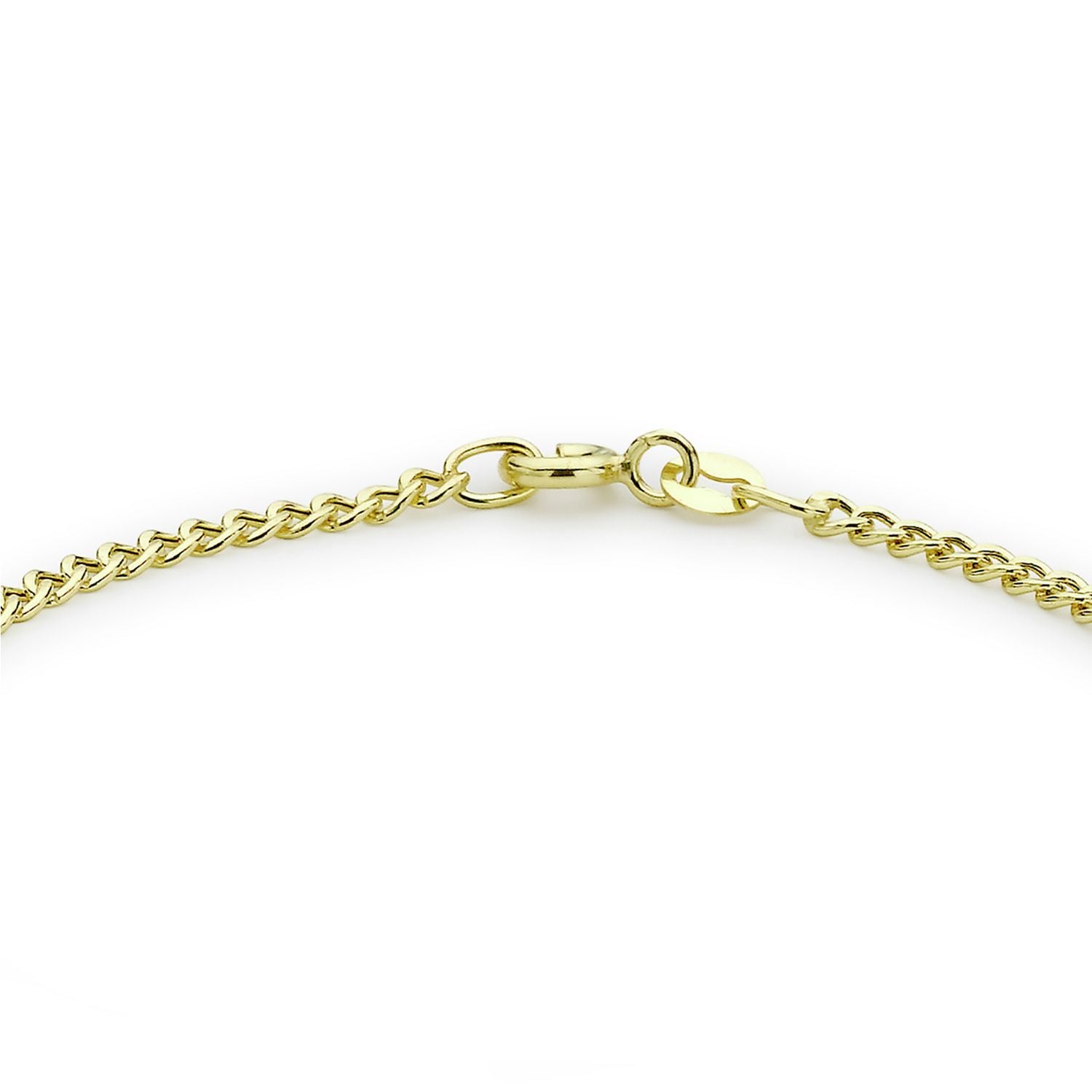 Revere 9ct gold hollow curb chain bracelet - British product