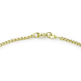 Revere 9ct gold hollow curb chain bracelet - British product