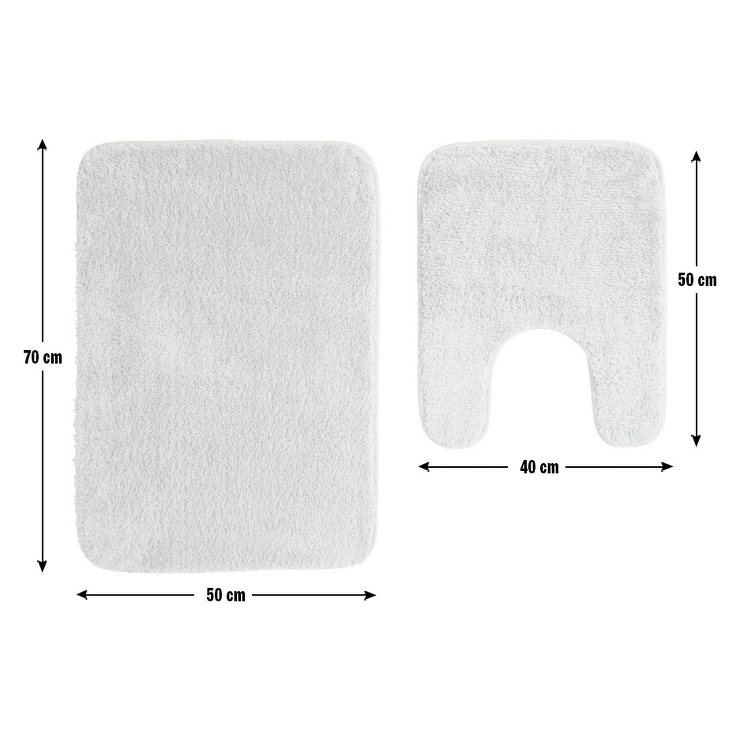 Argos Home Tufted Bath & Pedestal Mat Set - Mustard