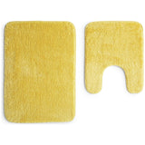Argos Home Tufted Bath & Pedestal Mat Set - Mustard
