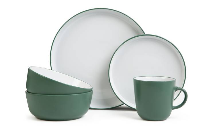 Habitat Two Tone Stoneware Dinner Set