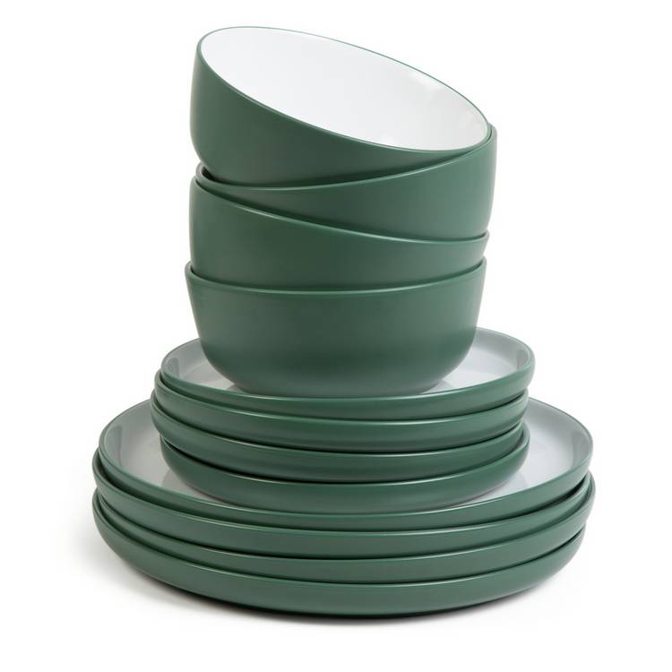 Habitat stoneware dinner set two-tone 16-piece - British product