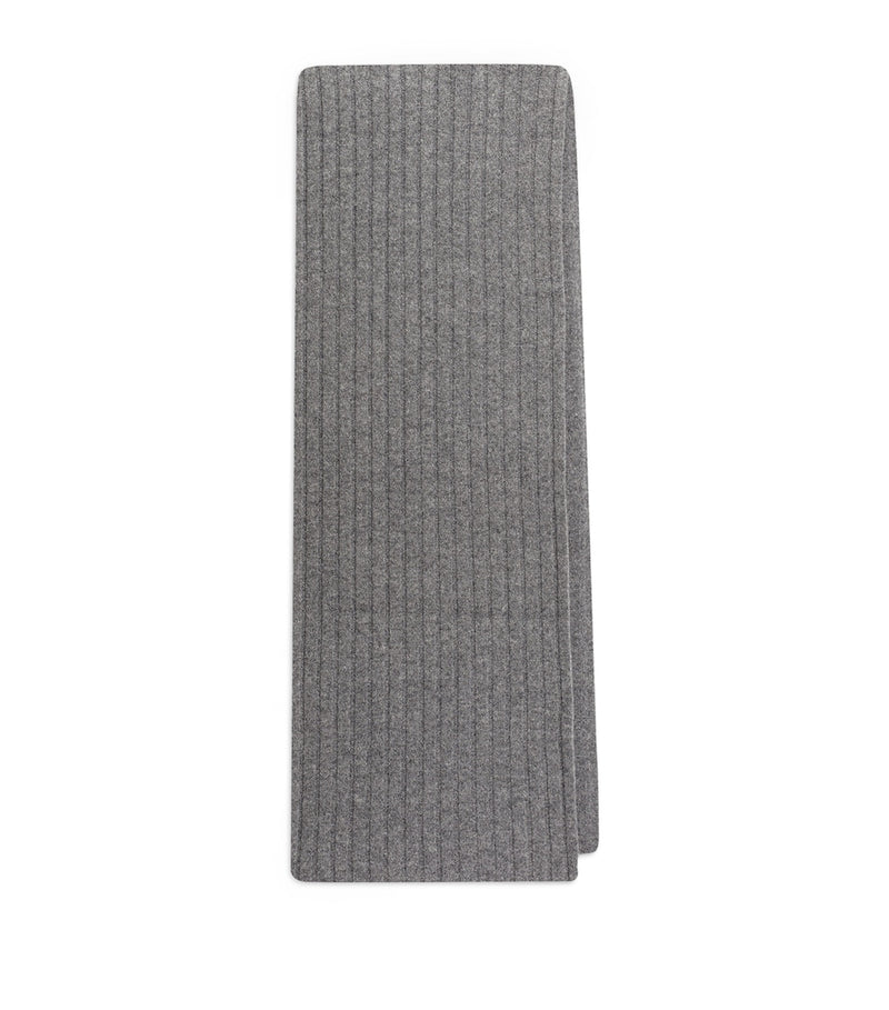 Dolce&Gabbana cashmere rib-knit scarf, imported from the UK