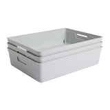 Argos Home plastic storage boxes 6L grey (British brand)
