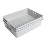 Argos Home plastic storage boxes 6L grey (British brand)