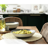 Habitat blue stripe stoneware pasta bowls 22cm - British product