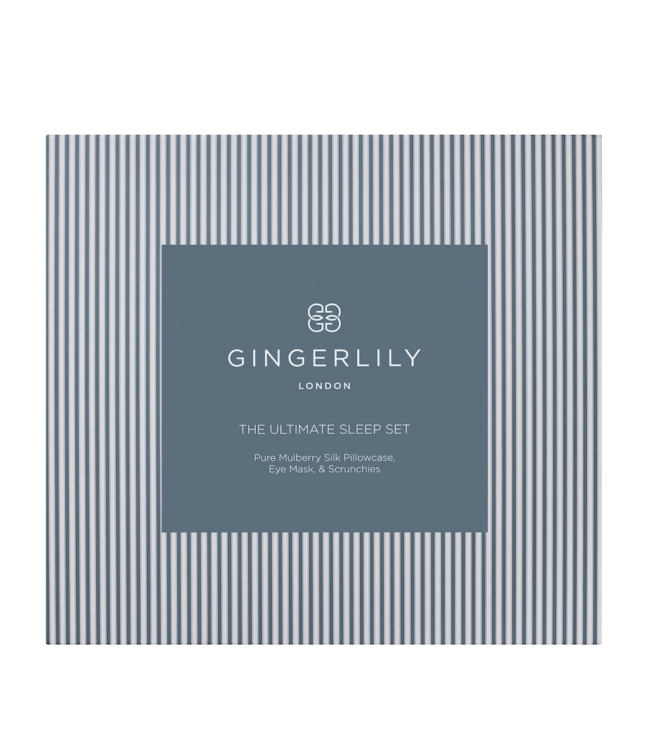 Gingerlily Ultimate Silk Sleep Set with pillowcase and scrunchies - British product