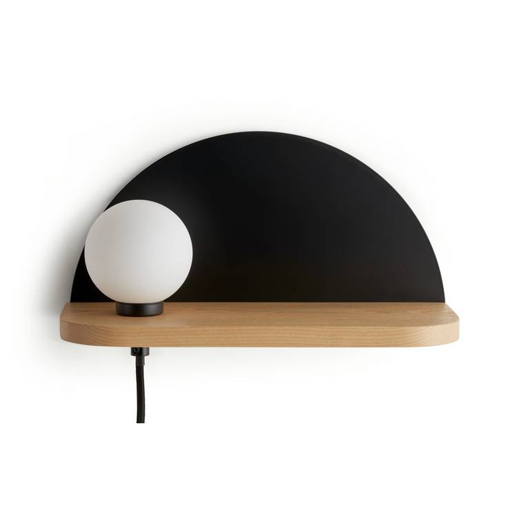 Habitat shelf wall lamp opal and ash (British brand)