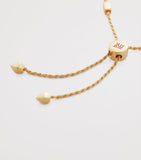 Monica Vinader gold vermeil friendship bracelet 11cm, imported from the UK