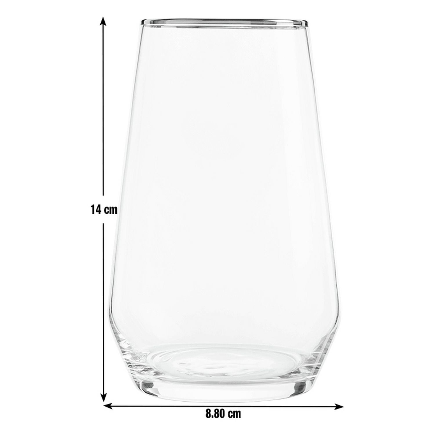 Argos Home gold rim hi-ball glasses set of 4 (British brand)