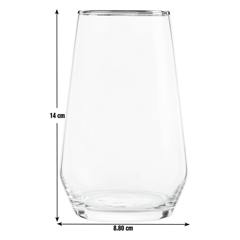 Argos Home gold rim hi-ball glasses set of 4 (British brand)