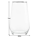 Argos Home gold rim hi-ball glasses set of 4 (British brand)