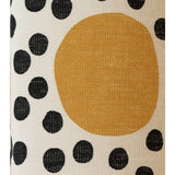 Habitat geometric eyelet curtains yellow 117x137cm, imported from the UK