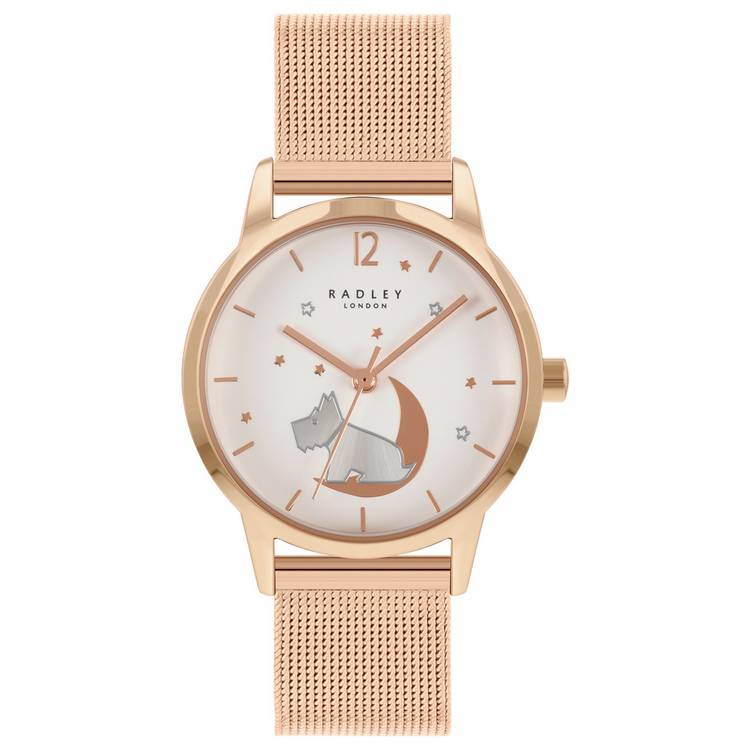 Radley watch set rose gold mesh strap - British product