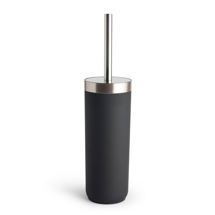 Habitat toilet brush black and silver 38.5cm - British product