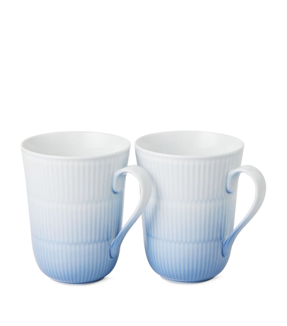 Royal Copenhagen Iris porcelain mug set of two (British brand)