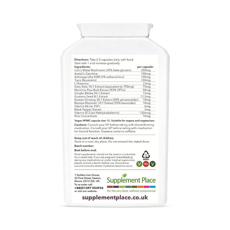 Supplement Place Nootropic Complex 120 capsules (British brand)