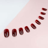 Invogue Classic Rouge Oval Nails - Pack of 24 GOODS Superdrug   