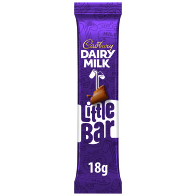 ASDA Cadbury Dairy Milk Little Bar Barre chocolatée au lait 18g - Acheter en ligne sur McGrocer