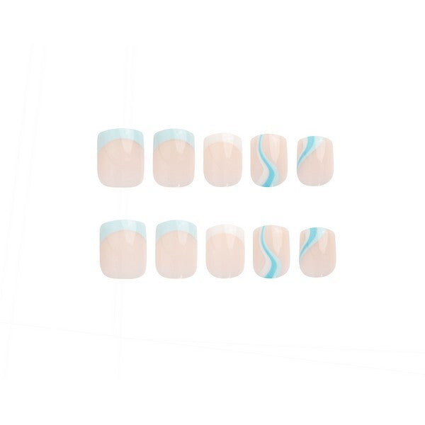 Invogue Blued Up Square Nails (24 Pieces) GOODS Superdrug   