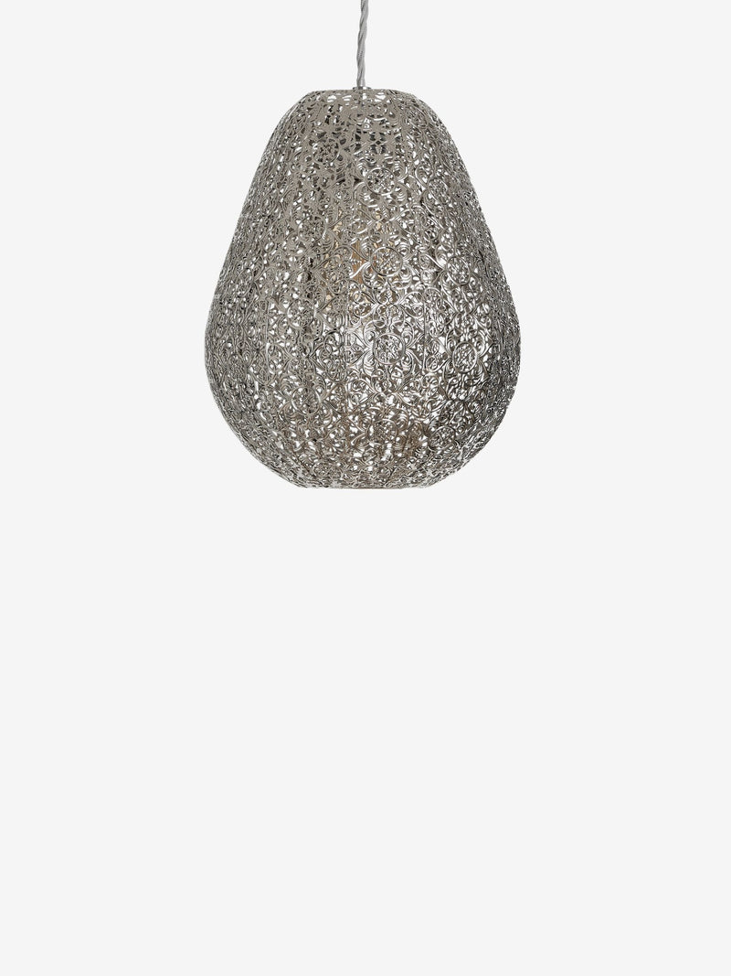 Oriana Easy Fit pendant lamp shade polished nickel (British brand)