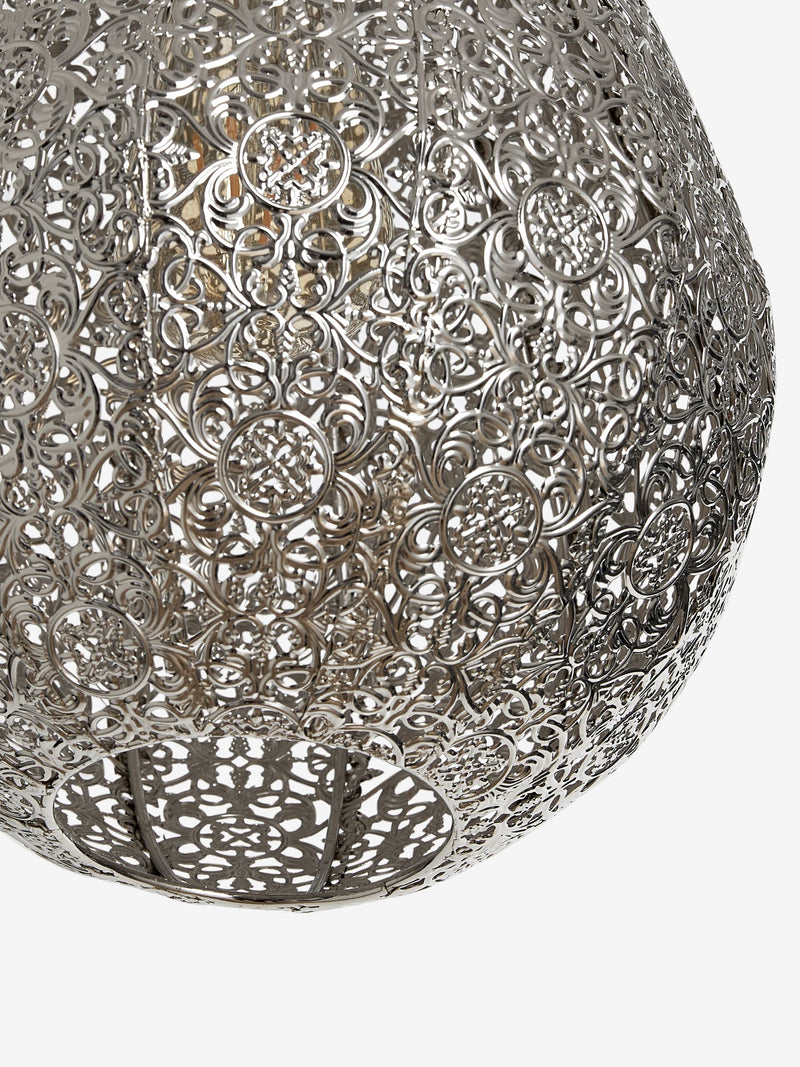 Oriana Easy Fit pendant lamp shade polished nickel (British brand)
