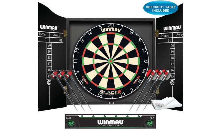 Winmau Blade 6 Championship Dartboard and Darts Set GOODS Argos