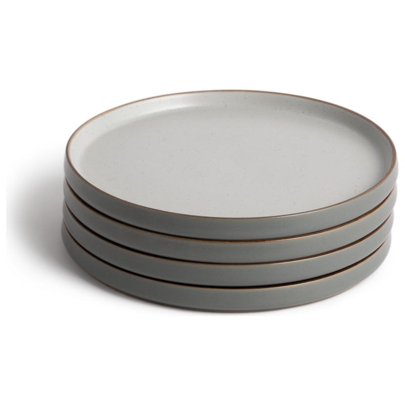 Habitat grey speckled side plates set of 4 21.3cm, imported from the UK