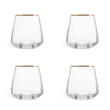 Argos Home set of 4 gold rim tumblers 354ml - British product