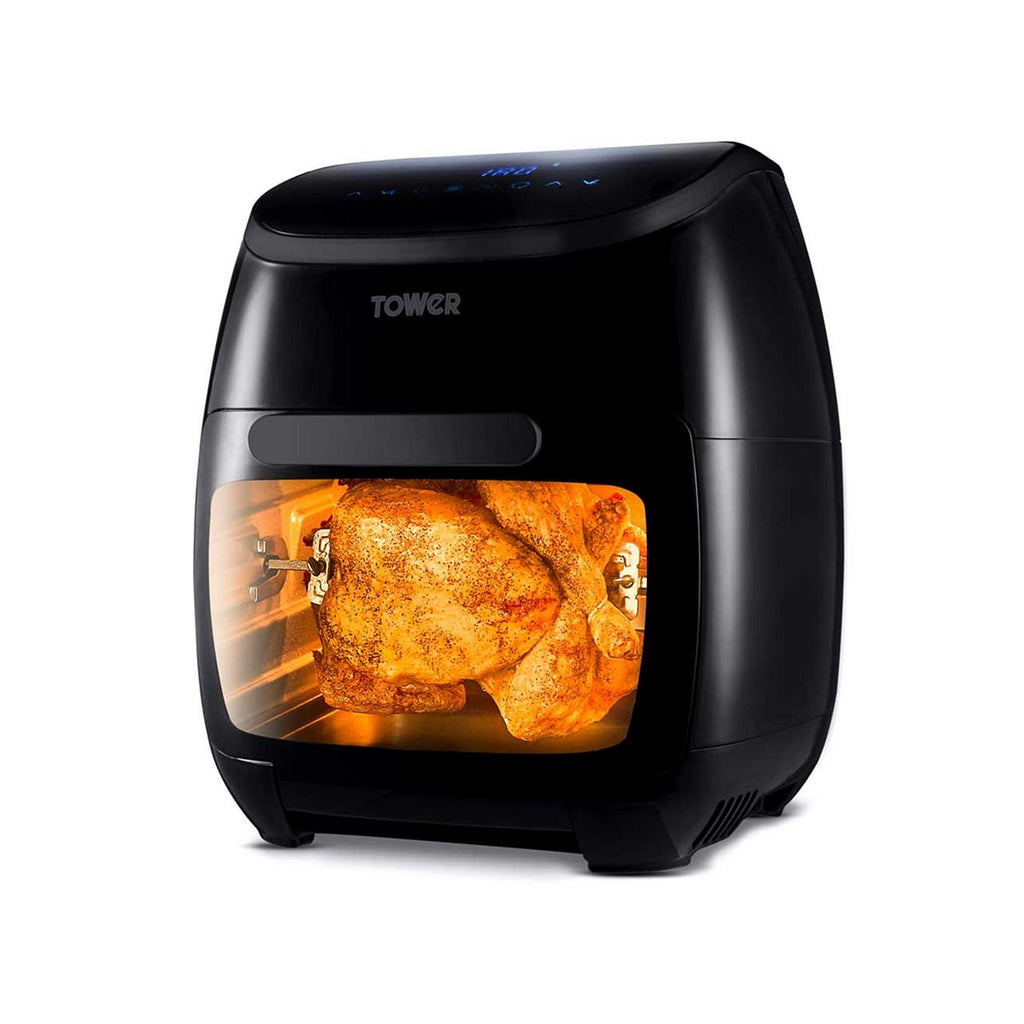 Tower Xpress Pro Combo 2000W 11 Litre 10-in-1 Digital Air Fryer Oven with Rotisserie Black