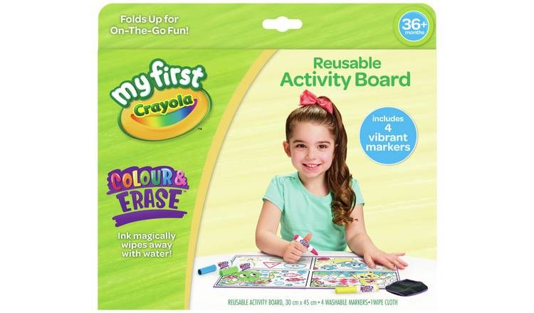 Crayola Color and Erase Reusable Activity Board GOODS Argos