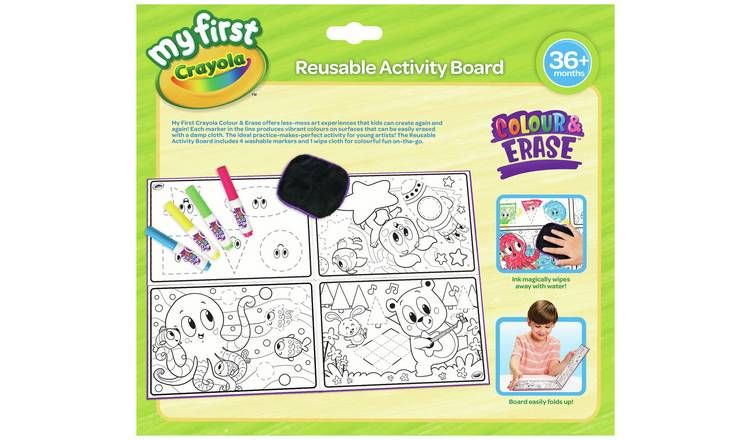 Crayola Color and Erase Reusable Activity Board GOODS Argos