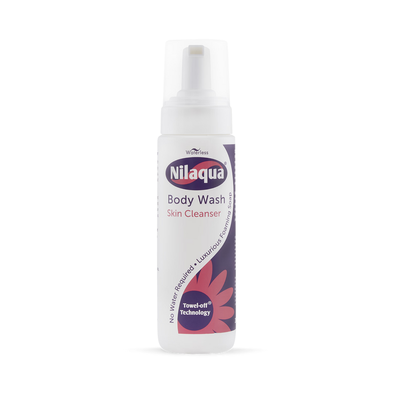 Nilaqua Towel Off rinse free body wash 200ml, UK version