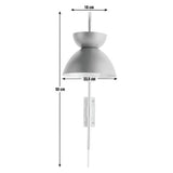Habitat Dasni wall light green and brass, imported from the UK