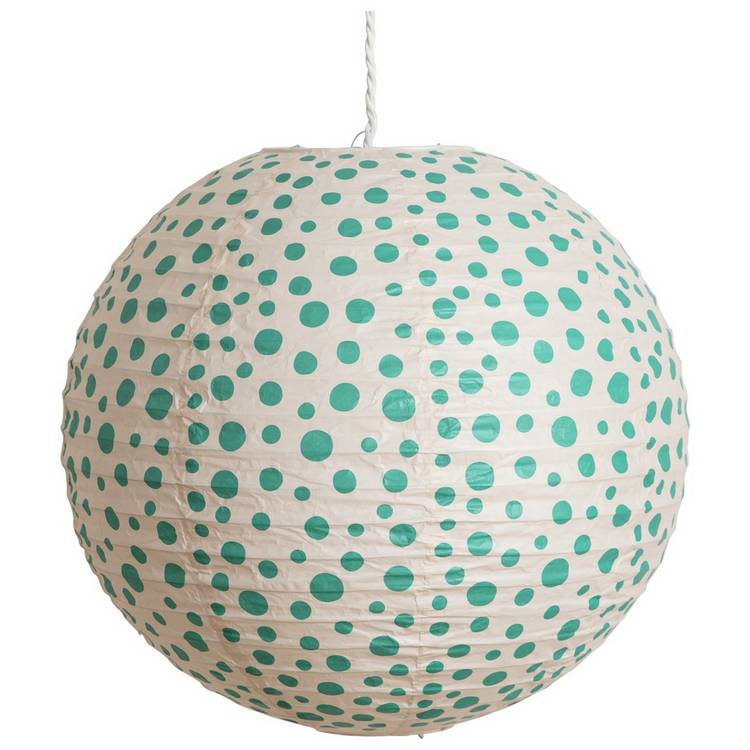 Habitat kids teal paper lampshade 45cm - British product