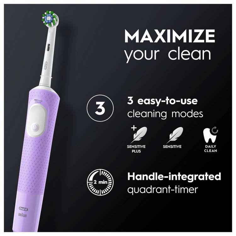 Oral-B Vitality Pro electric toothbrush purple (British brand)