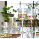 Habitat iridescent flute wine glasses set of 4, imported from the UK