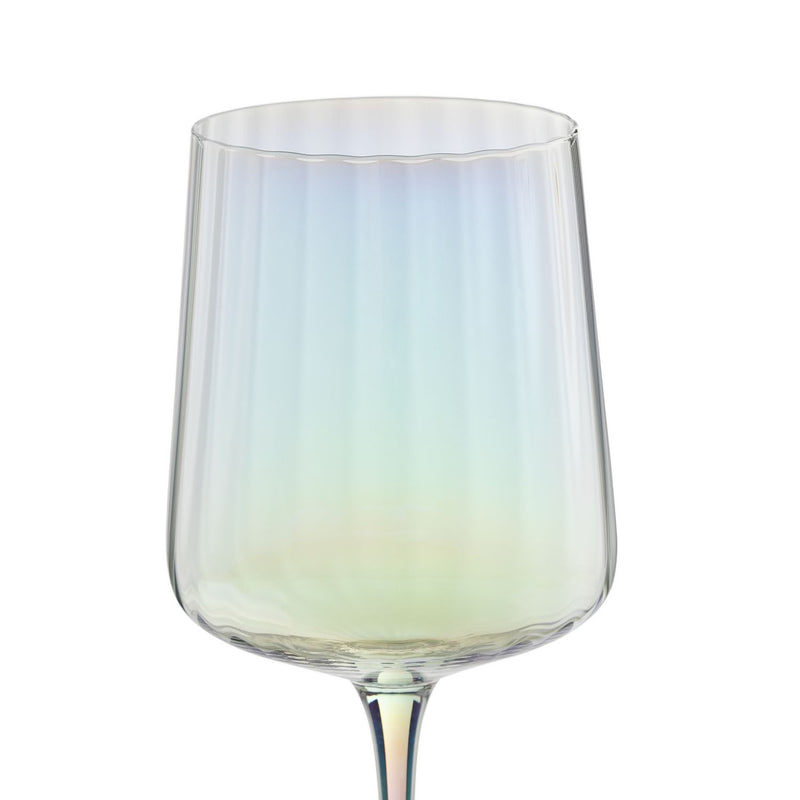 Habitat iridescent flute wine glasses set of 4, imported from the UK