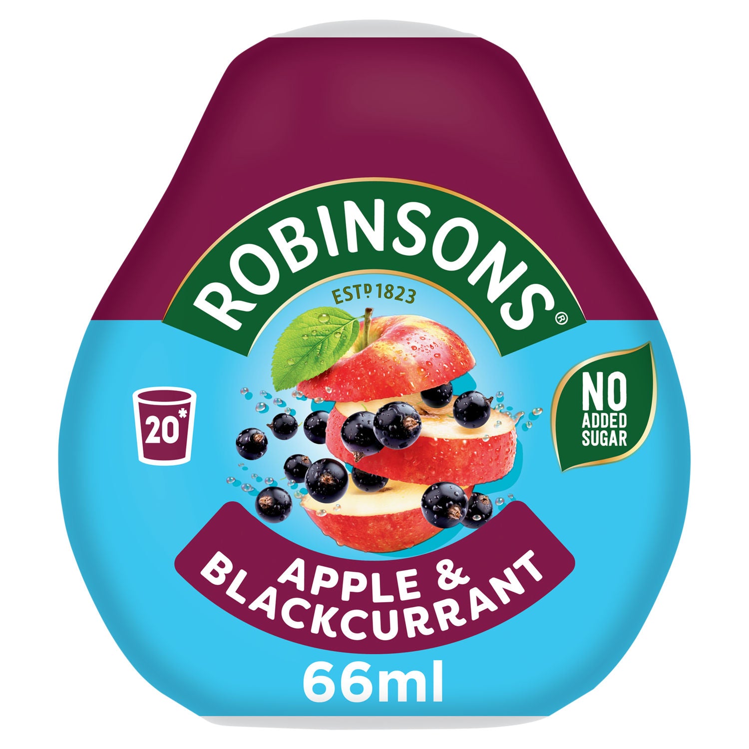 Robinsons Mini Apple & Blackcurrant On-The-Go Squash 66ml