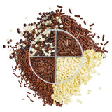 Dr. Oetker chocolatey sprinkles mix 93g recycling jar - British product