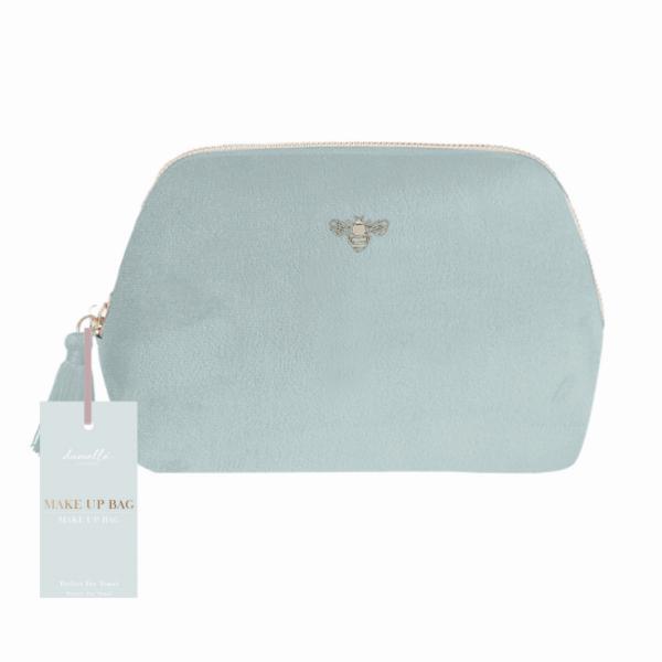 Danielle Creations bee embroidered make-up bag large boxy, imported from the UK