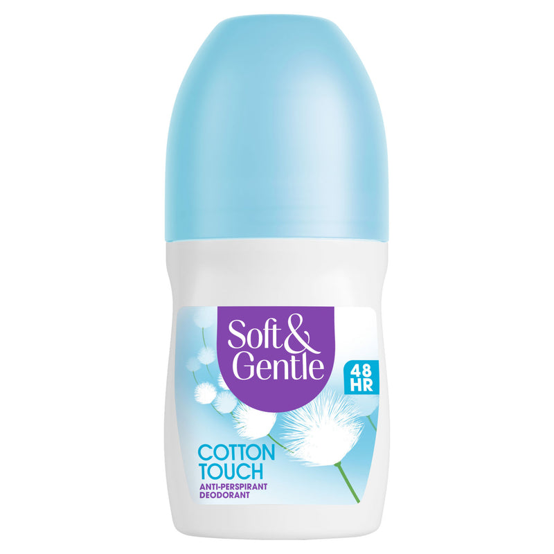 Soft & Gentle cotton touch anti-perspirant deodorant 50ml, imported from the UK