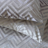 Habitat Geo Velvet Silver bedding set single (British brand)