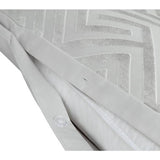 Habitat Geo Velvet Silver bedding set single (British brand)