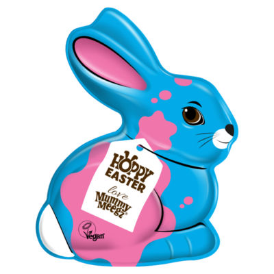 Mummy Meegz Hoppy Easter vegan chocolate bunny 100g (British brand)
