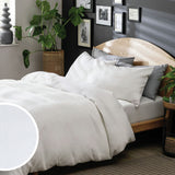 Habitat Cotton Waffle Plain White Bedding Set - Kingsize